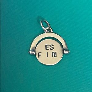 Retired James Avery Best Friend spinner charm